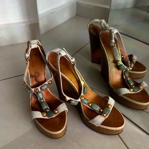 Previously loved wedges;  still have all stones and studs